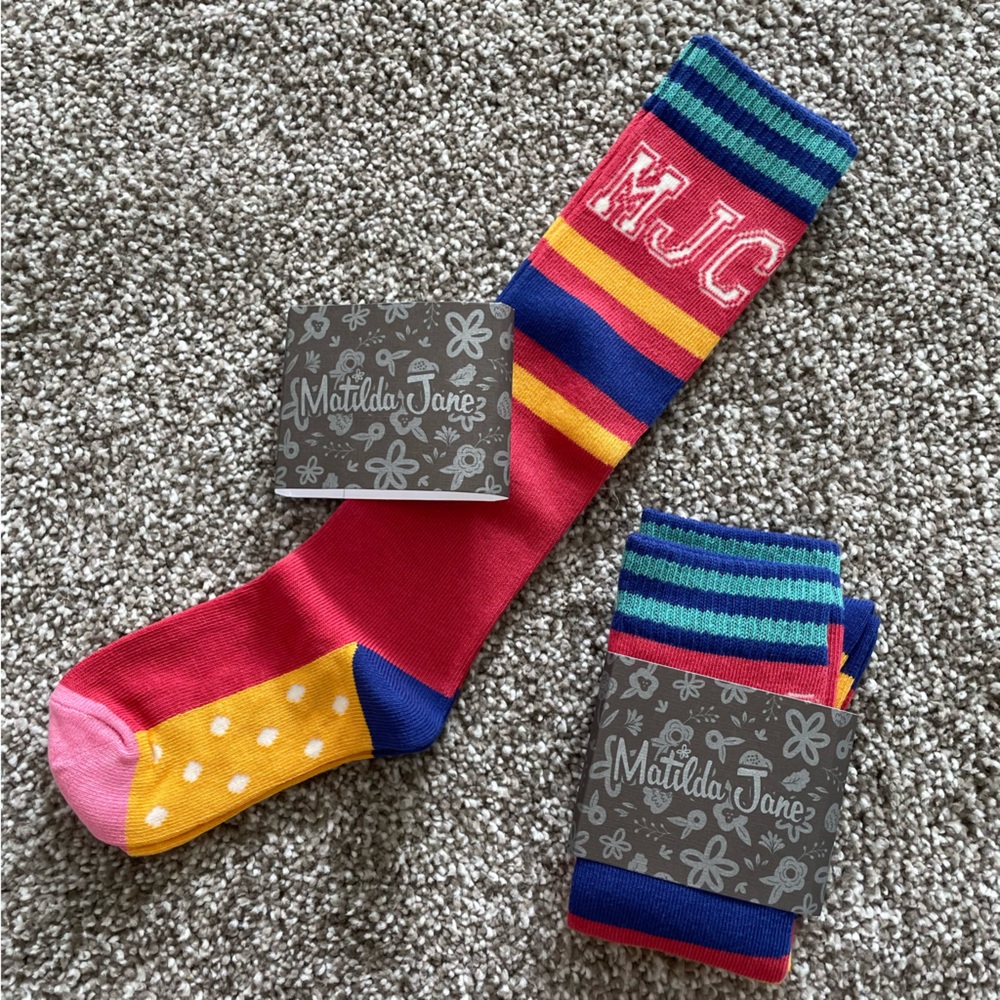 2 Pairs Matilda Jane Girls Spirit Socks Small 5-8